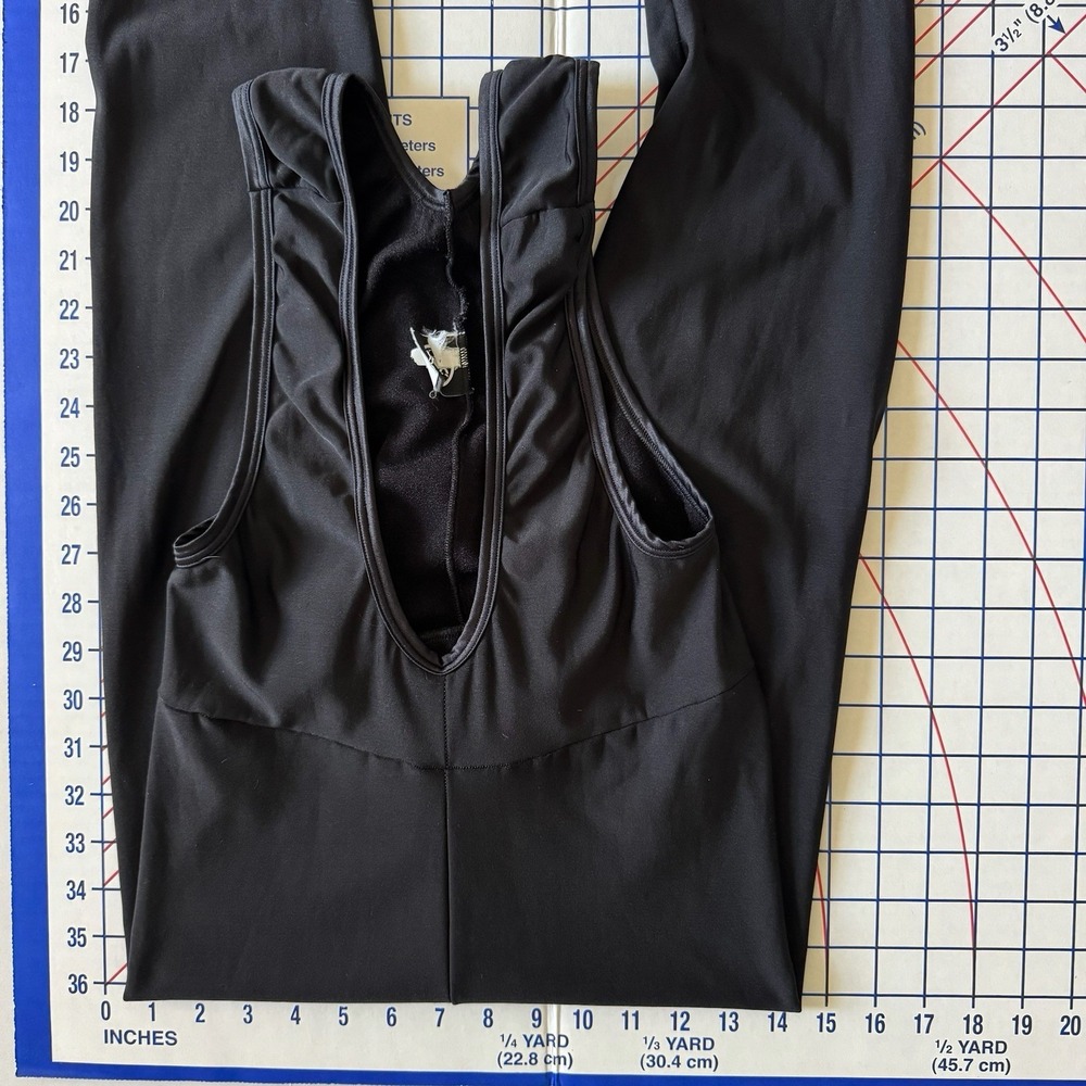 Castelli Mens Cycling Bib Full Tights Med Black Non Padded Made in Italy Biking - Picture 12 of 13